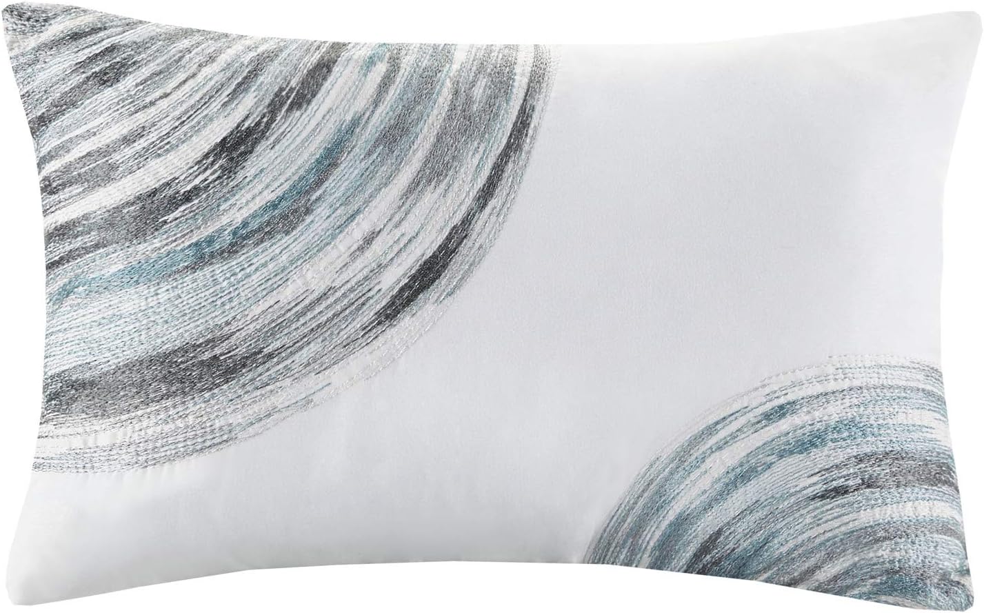 Juego de cama acolchado reversible a rayas en una bolsa de 8 piezas con juego de sábanas y almohada decorativa